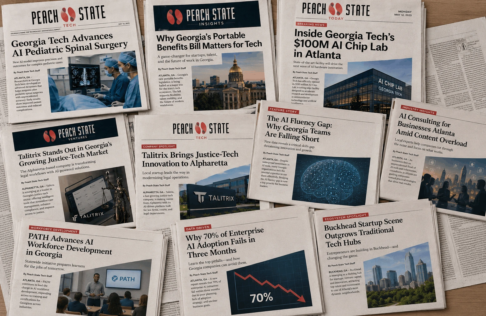 Atlanta skyline representing Georgia's growing tech ecosystem